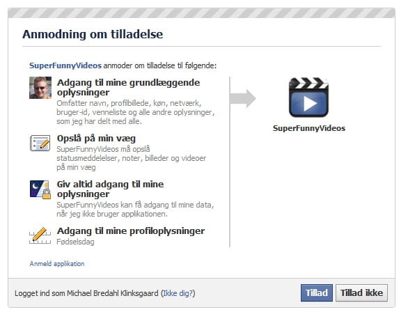 Anmodning-om-tilladelse til alt på Facebook