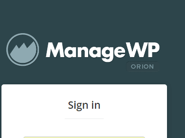 Managewp orion login